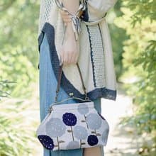 横長ベンリーがま口バッグ こでまり 【 日本製 】ハンドバッグ Frame Bag