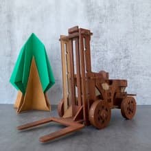 【手作DIY】中小朋友玩具(堆高機) 手作DIY 組裝 玩具