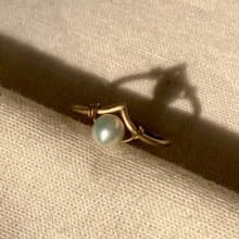 老林雜貨 | 皇冠珍珠戒指