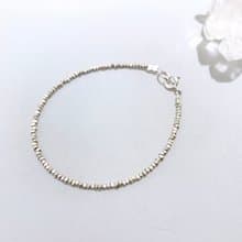 Ops silver bracelet -手工/限定/銀/細緻鍊/好配搭/極簡/純銀/