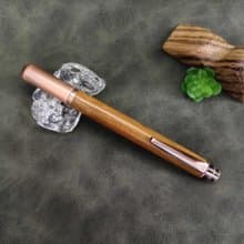 肖楠木 原木 手工筆 鋼珠筆( 拔蓋式)