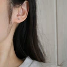 日本直送 稀有3.5mm Akoya珍珠耳釘 銀藍色 18k黃金 天然海水珍珠