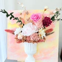 永生花藝畫 畫中綻放的柔情