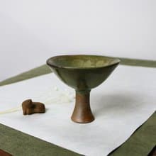 高腳釉杯 馬上杯 新彩燒 柴燒陶藝 手作作品 茶盤 | 陳威恩作品