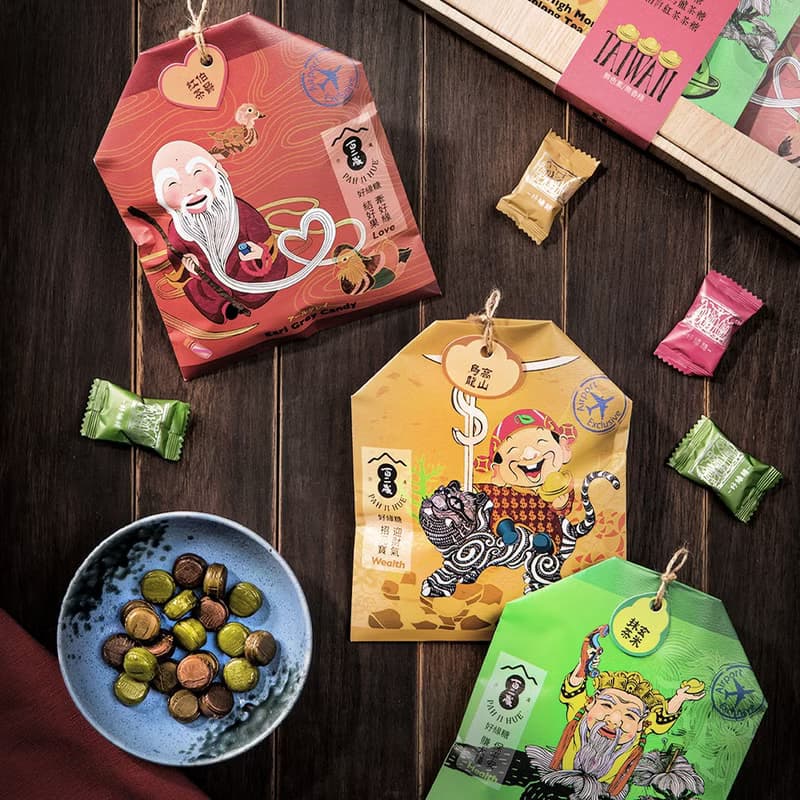 【百二歲】企業新年贈禮 / 好緣糖禮盒 - 茶糖禮盒 (附提袋)