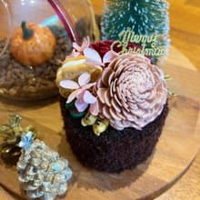 || X'mas || VERNITA-co 擴香蛋糕花 ,字卡可替換英文生日快樂