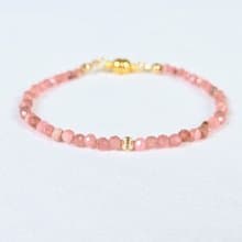 【日本製】インカローズ ブレスレット – 14kgfビーズ / マグネット留め具 / 金属アレルギー対応