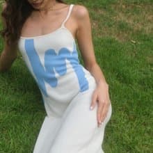 summer locker summer knit dress cloud 9