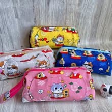 招財貓 日系大容量筆袋 手作布包 化妝收納包 畢業禮物 送朋友