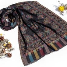 喀什米爾Cashmere/羊絨圍巾/純羊毛圍巾披巾/戒指絨披肩-歐洲孔雀