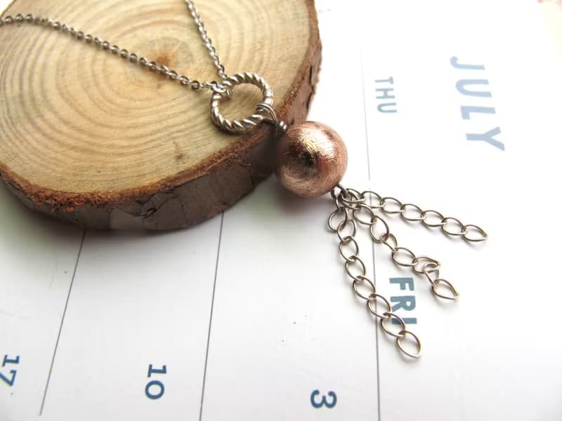 天鐵 925純銀 【流蘇】天鐵設計項鍊款