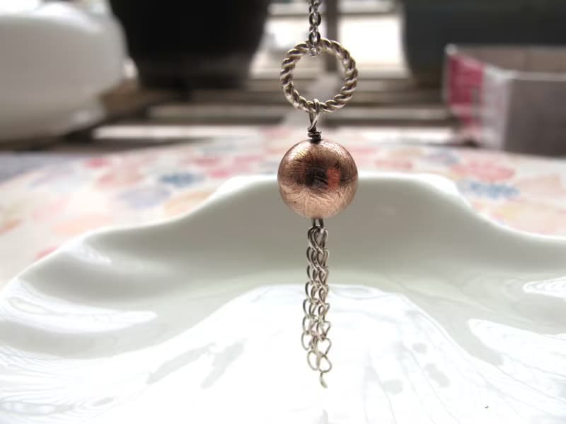 天鐵 925純銀 【流蘇】天鐵設計項鍊款