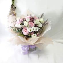 鮮花系列~精緻桔梗花束 台北市外送免運費典華優惠券