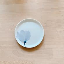 木蓮花銀彩圓盤 (小) /真窯