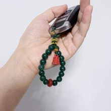 稱心如意 福到底 硃砂 瑪瑙汽車鑰匙扣 包掛 掛件 復古鑰匙鏈