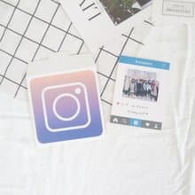 現貨 /  IG 信封造型印刷賀卡 生日卡片 Instagram 情侶紀念 照片