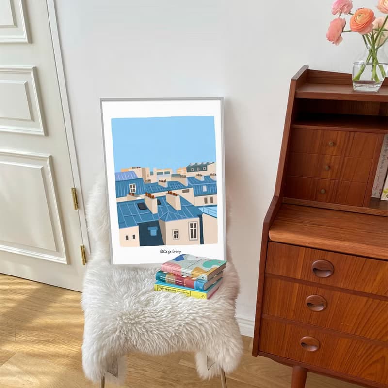 Art print/ Paris / Illustration poster A3,A2