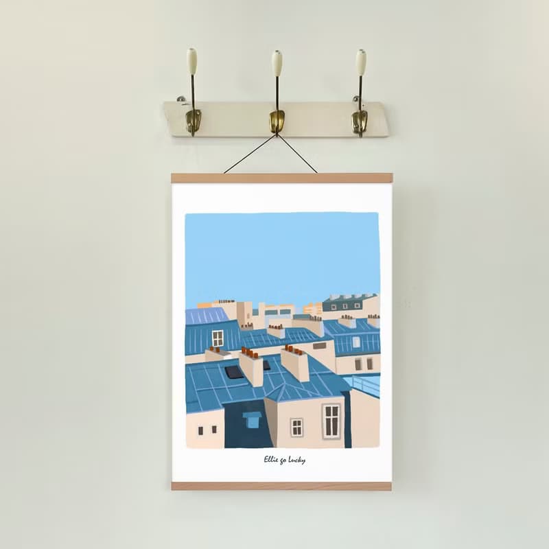 Art print/ Paris / Illustration poster A3,A2