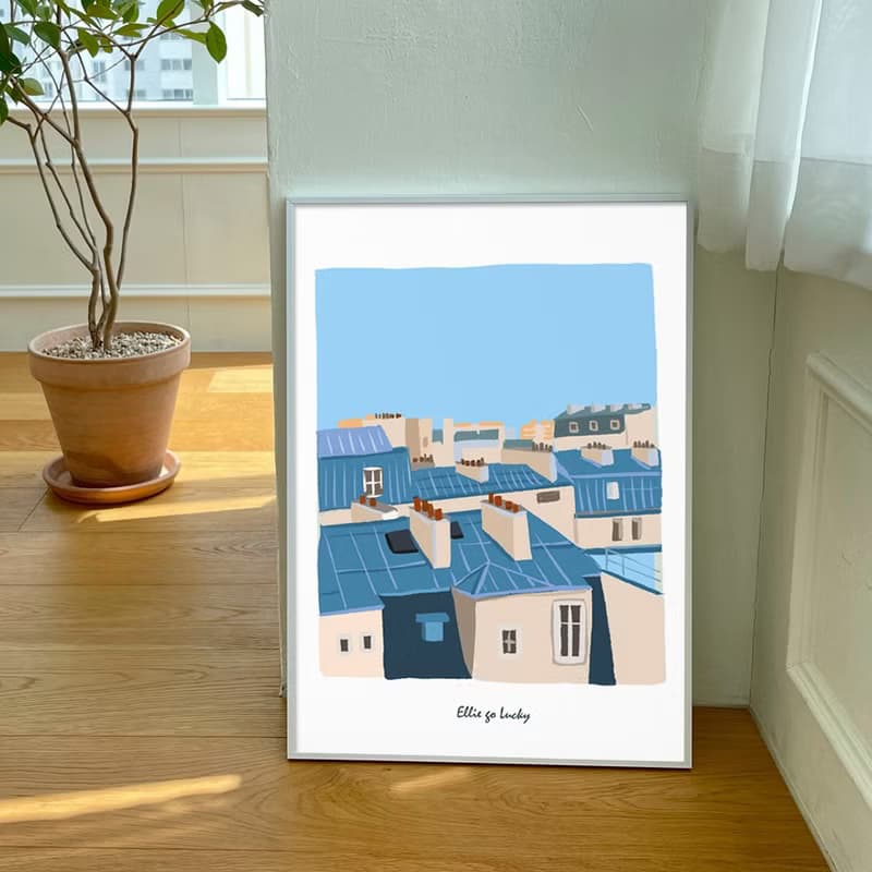 Art print/ Paris / Illustration poster A3,A2