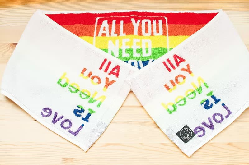 All You Need Is LOVE 彩虹限量純棉緹花運動毛巾