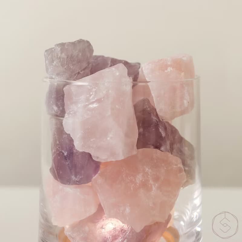 秘境探索 | 粉水晶 x 紫水晶 | 水晶氣氛燈