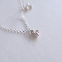 森林系 925純銀 三杉 迷你圓果 項鍊 鎖骨鍊 長鍊 免費送禮包裝