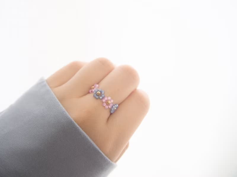 【set】　ビーズブレスレット、リング　seventeen　　韓国