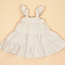 Natural linen boho dress, dress for girl, Easter baby dress, summer baby  dress