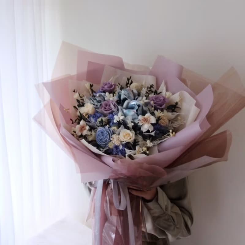 鈔票花束 紅包 可訂製 母親節花禮 永生花 永生玫瑰花  求婚花束