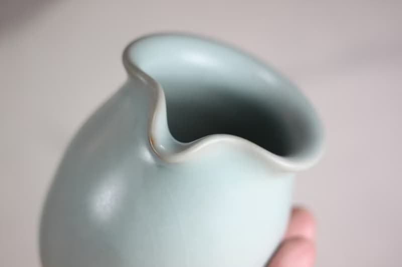 【送禮好物】260ml 汝窯 無把茶海 手作公道杯 名家葉敏祥手作