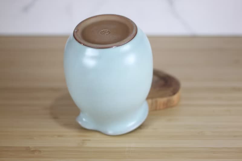 【送禮好物】260ml 汝窯 無把茶海 手作公道杯 名家葉敏祥手作