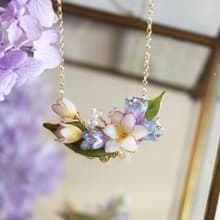 【小蒼蘭花束項鏈】 清新小蒼蘭 14KGF 氣質 項鏈