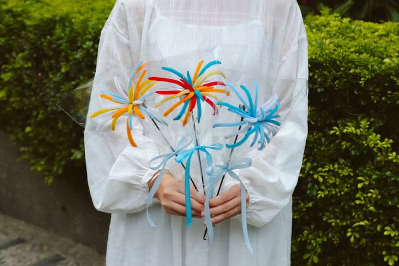 綻 仲夏花火 手作毛根許願煙花 聖誕節交換禮物 送緞帶