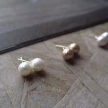閃耀珍珠 特殊色耳環 8mm