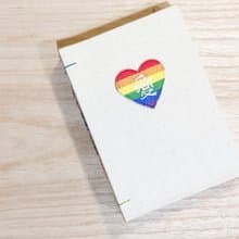 LOVE 愛 - 2025 無時效 A6 彩虹繡字手縫手帳本