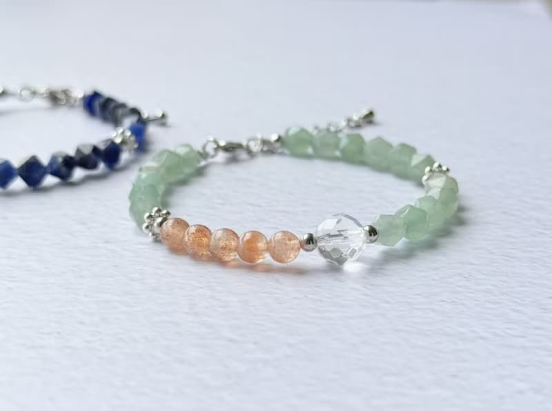 金草莓晶 綠東陵 白水晶 手鍊 | 招財 好人緣 | 天然水晶禮物推薦