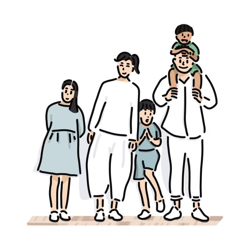 【數位】似顏繪 にがおえ 極簡人像畫 家人好友篇