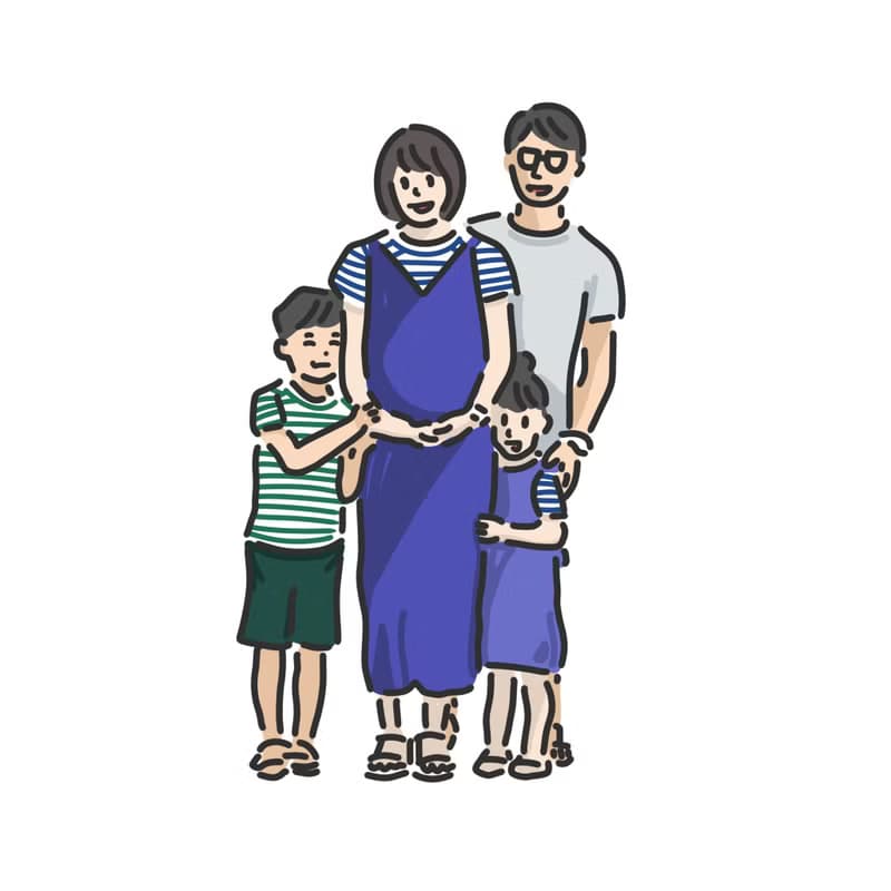 【數位】似顏繪 にがおえ 極簡人像畫 家人好友篇