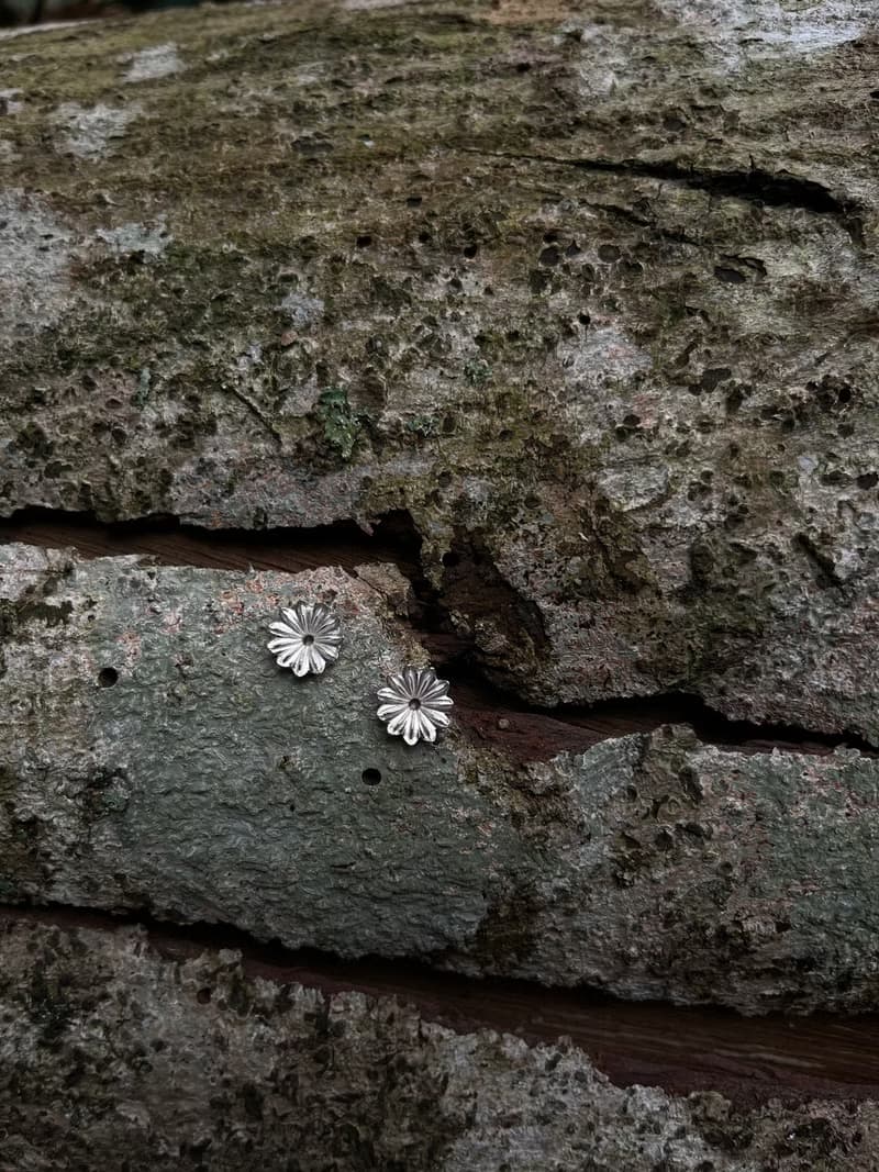 KUÂN KUÂN 綠植系列 罌粟花耳環 純銀