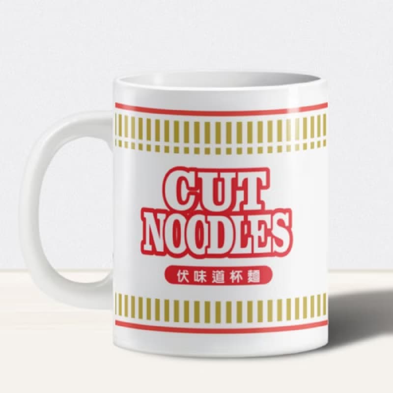 【文藝士多】CUT NOODLES陶瓷杯│情人節/父親節/生日禮物/婚禮