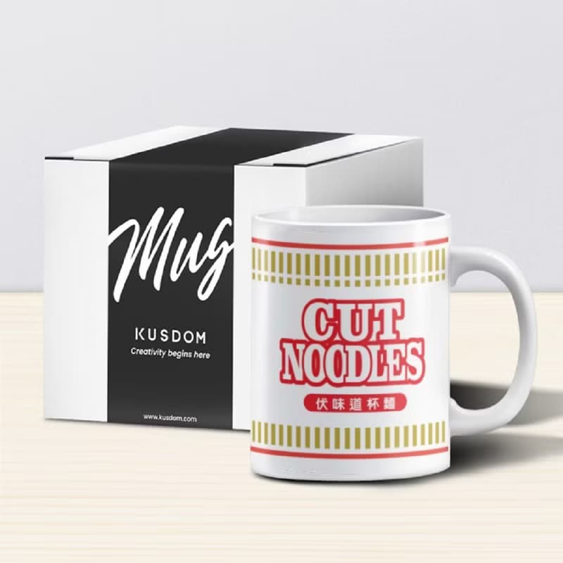 【文藝士多】CUT NOODLES陶瓷杯│情人節/父親節/生日禮物/婚禮