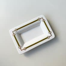 GUCCI經典紅綠織帶x馬銜鏈瓷盤A73 vintage