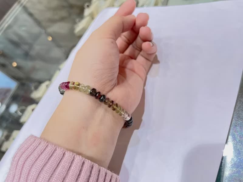 寶麗金珠寶-天然彩色碧璽手鍊