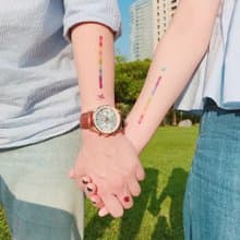 LGBT 彩虹寶石-2入紋身貼紙 原創手繪設計 | 手帳貼紙
