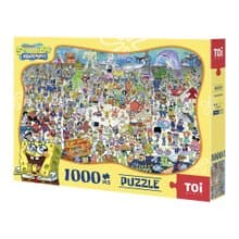 TOi圖益 海綿寶寶系列 歡迎來到比奇堡 1000片拼圖 正版授權收藏