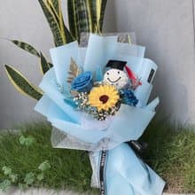 畢業花束 \星空\ 向日葵花束 乾燥花束 畢業快樂