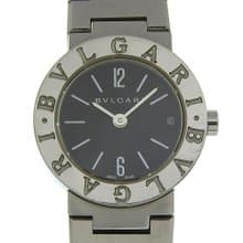 【日本直送】ブルガリ BVLGARI Bzero1 腕時計 ビーゼロワン BB23SS SS クオーツ アナログ表示 ブラック文字盤 レディース【中古】