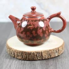 【母親節禮物】赤陽 結晶釉 手拉坏茶壺 鶯歌名家葉敏祥作品