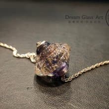 骨灰/毛髮琉璃珠-UFO-宇宙之航-單顆價格(含項鍊)*訂製骨灰珠項鍊