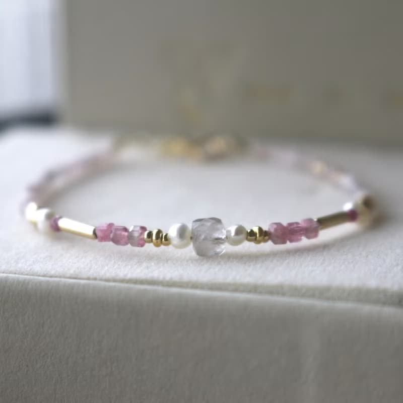 手鍊 紅寶石 紫鋰輝 天然石 - 重啟 -